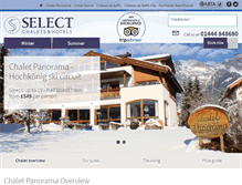 Tablet Screenshot of chalet-panorama.com